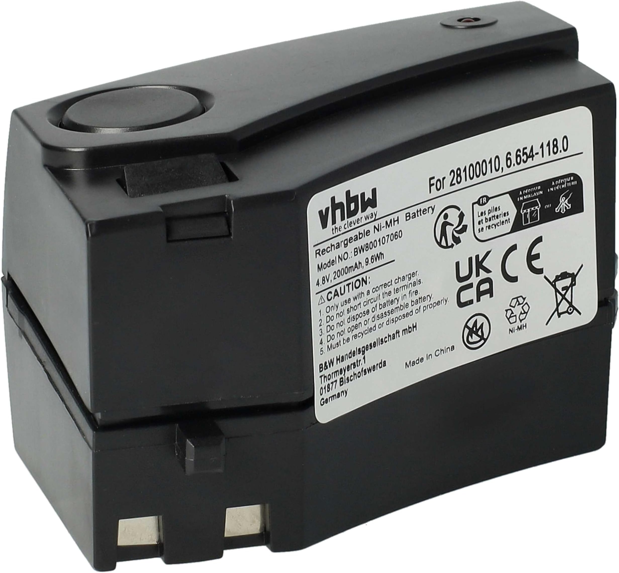 4,8V Akku Für Kärcher K65 KC55 Staubsauger | 2000mAh | Ersetzt 28100010 6 654 118 0 4,8V Akku Für Kärcher K65 KC55 Staubsauger | 2000mAh | Ersetzt 28100010 6 654 118 0