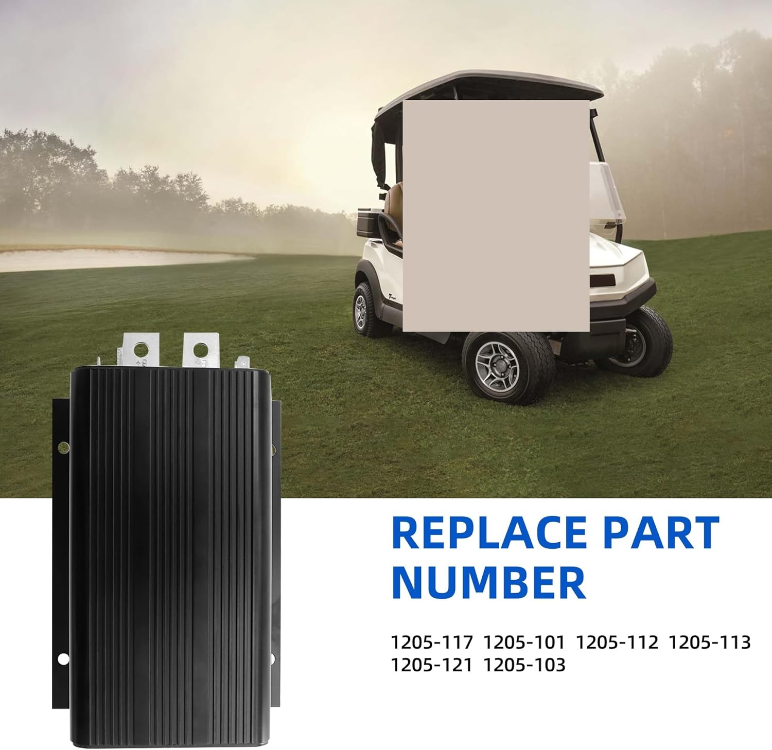 1pcs 1205-117 Motor Controller 36V 400A 0-5k Motor Control Unit Replacement for Car (1976-1995)