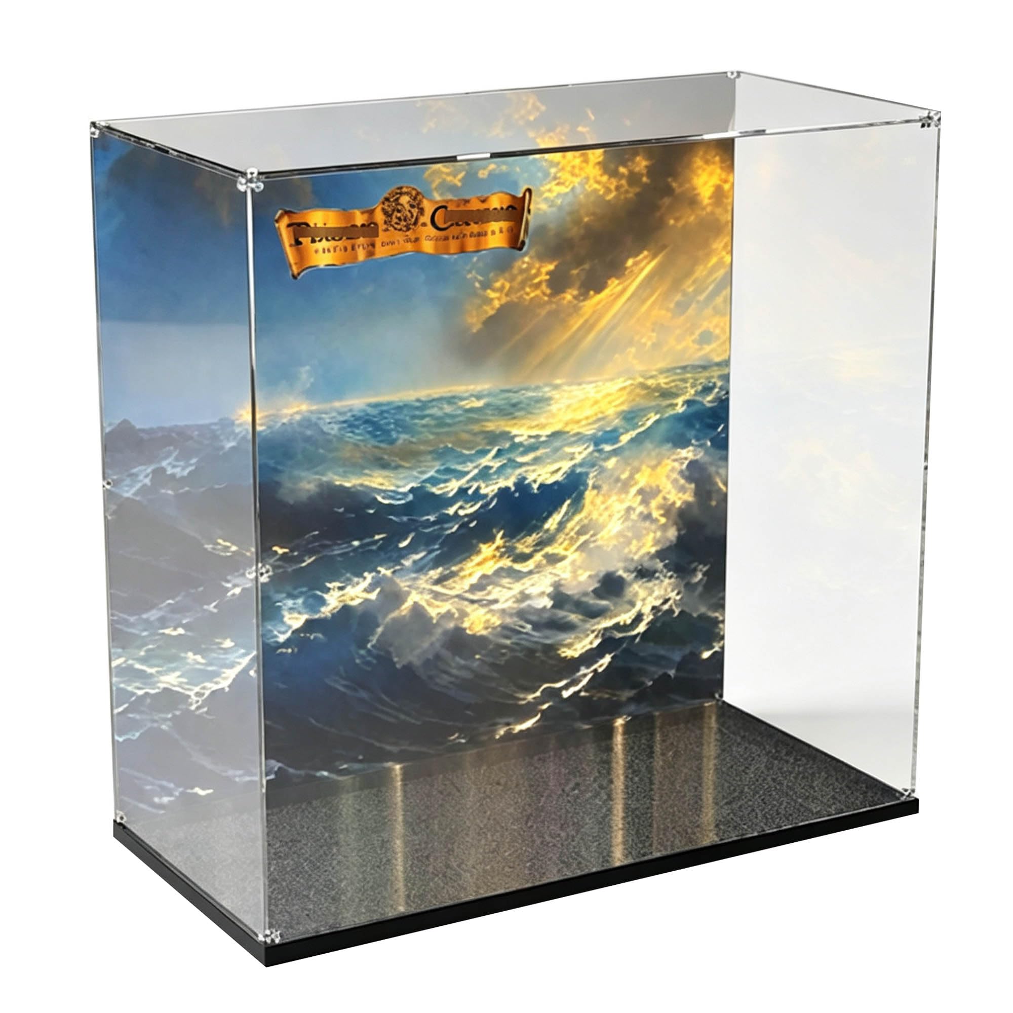 Acrylic Display Case for Le-go 10365 Model (Back spray C)
