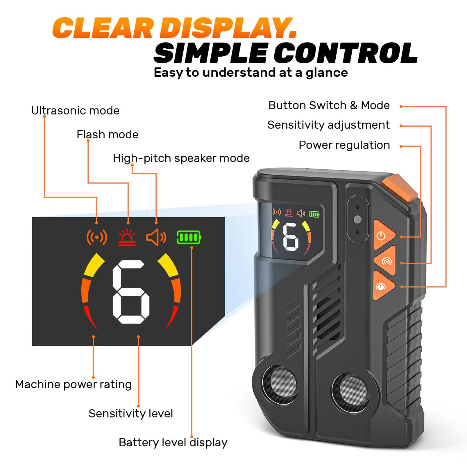 Dog Barking Deterrent Devices, Automatic Anti Barking Device for Dogs with AI Detection, 2 Enhanced Ultrasonic Bark Control Emitters, 4 Adjustable Modes, IPX6 Waterproof Rechargeable Indoor Outdoor - 5