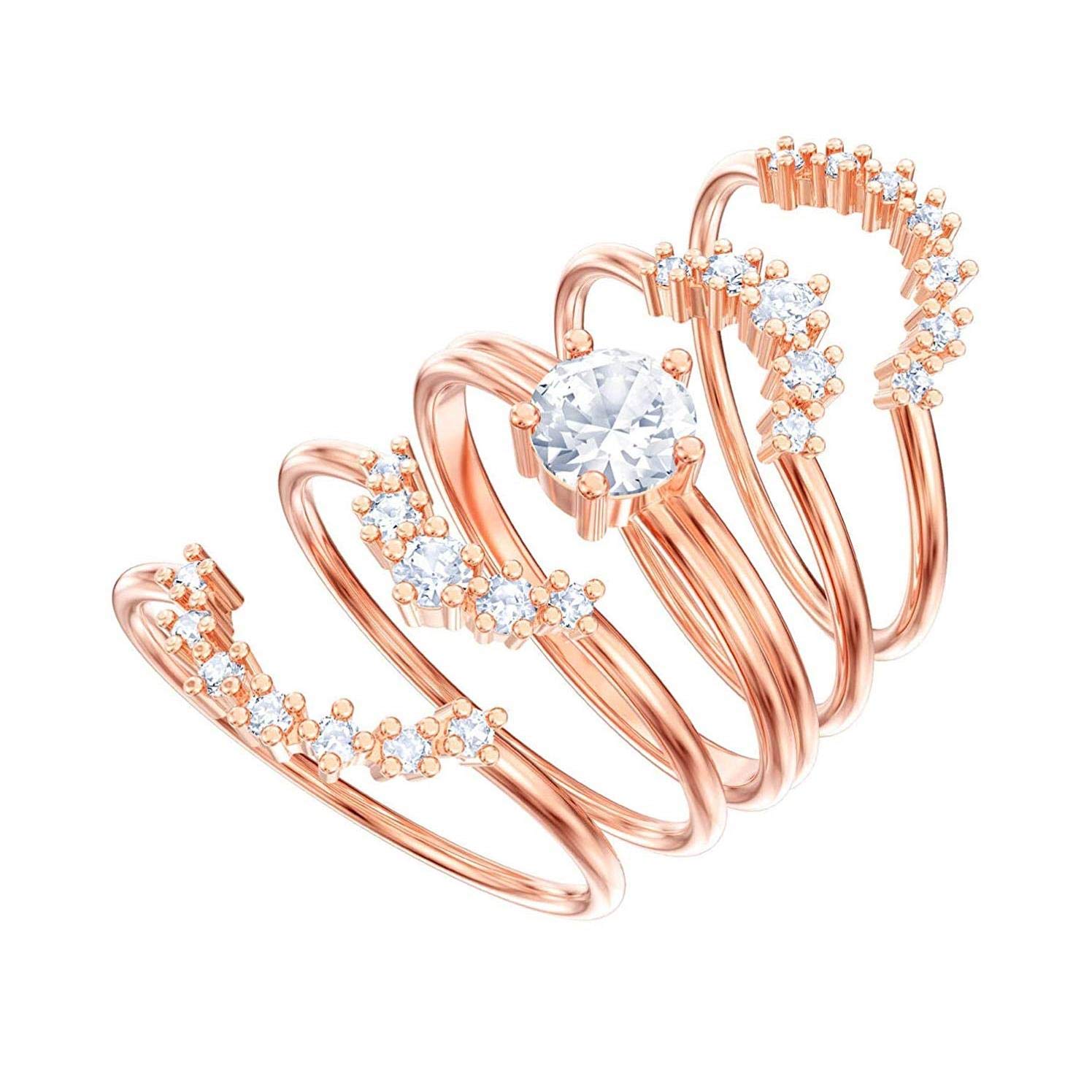 SWAROVSKI Mujer acero inoxidable Anillo 5486359