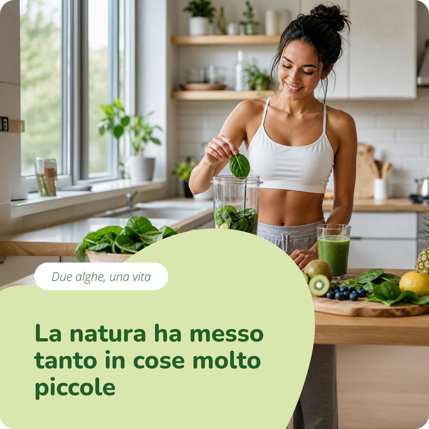 SPIRULINA & CLORELLA BIO | 2000 mg dose giornaliera | Detox, Difese Immunitarie e Antiossidante | 240 Capsule | Senza Additivi | Vegan | Vegavero®