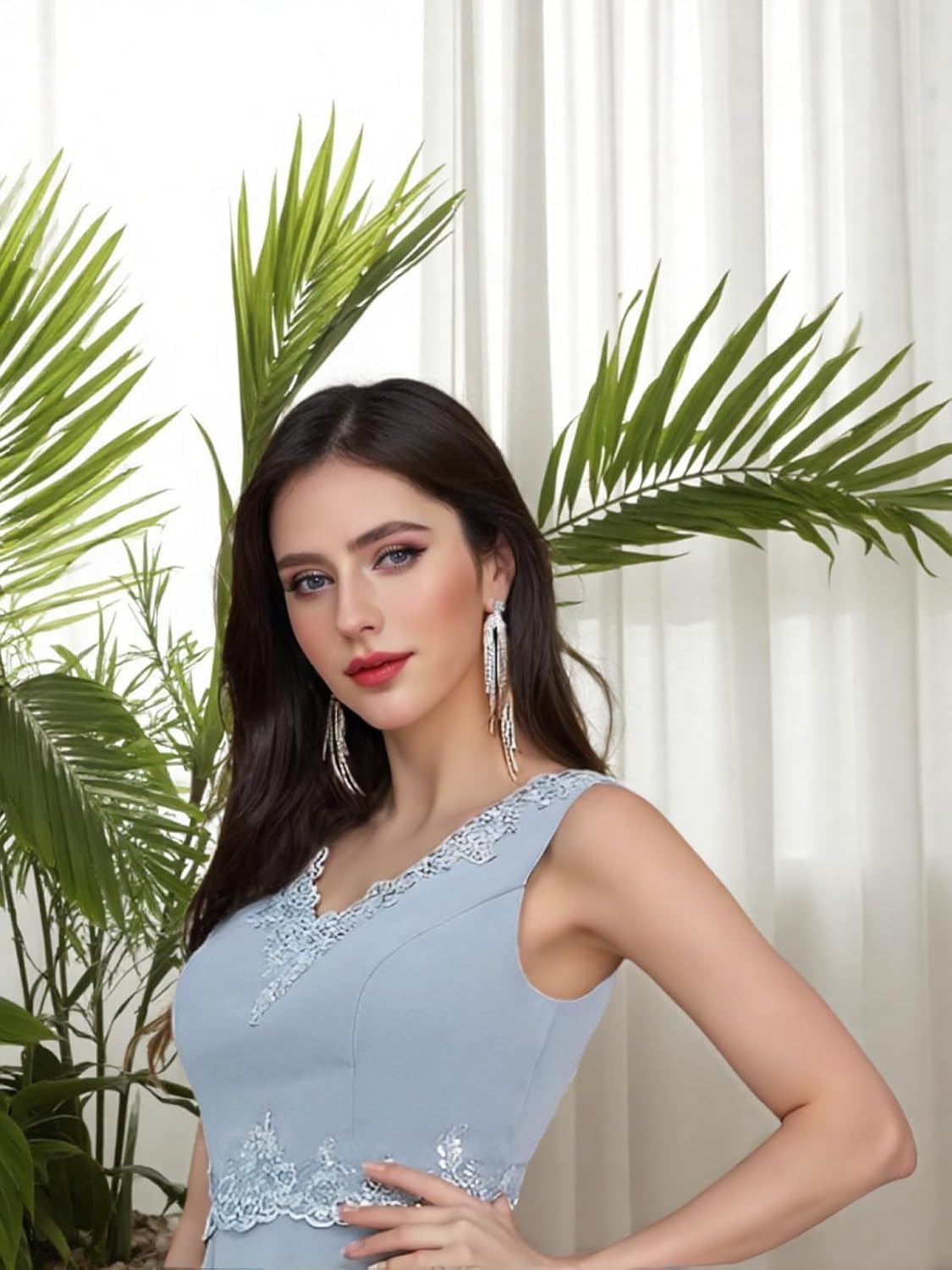 Damen Hosenanzug 3-Teilig Festlich Elegant Chiffon Mutter Der Braut Outfit Brautmutter Anzug Hosenanzüge Mit Jacke