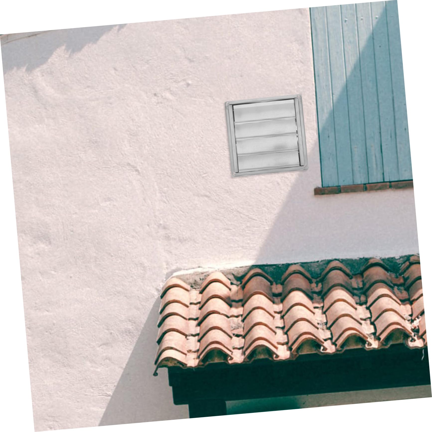 Homoyoyo Ventilazione in Acciaio Inox con Alette Regolabili e Rete Protettiva Copertura Aerazione per Esterni Case Uffici e Industrie Antipioggia e Resistente per Ventilazione e