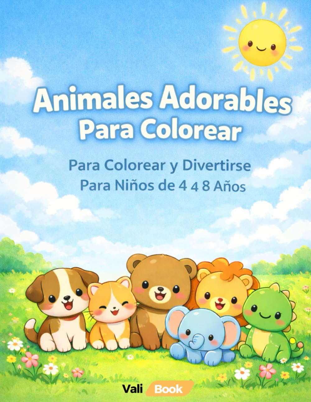 Animales Adorables para Colorear: Para colorear y Divertirse Para niños de 4 a 8 Años