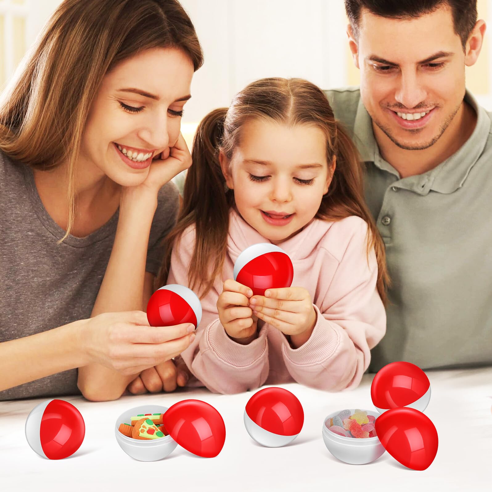 Yardenfun 20 Leere Runde Plastikkapseln 65mm – Transparente Automatenkugeln für Gastgeschenke Selbstgemacht Party und Spielzeugbehälter