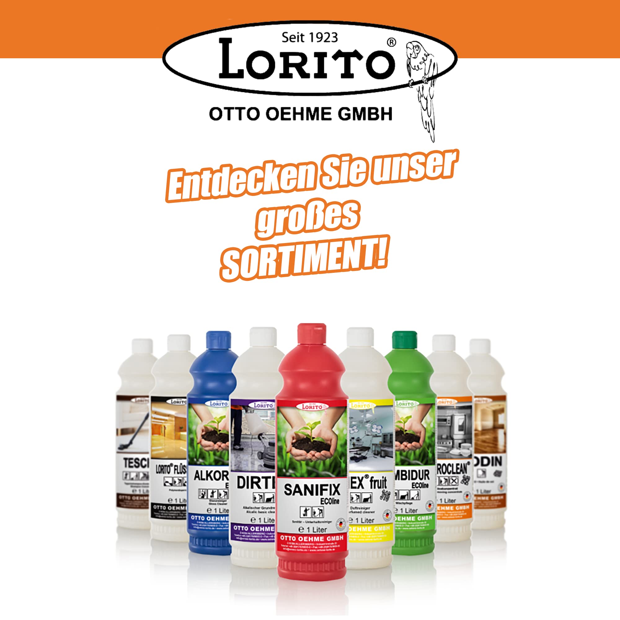 Lorito Profi-Fettlöser stark für Gastronomie & Küche 2 x 10L | Küchen-Reiniger Konzentrat für Dunstabzugshaube, Grill, Backofen & Fliesen, entfernt Fett, Öl & hartnäckige Verunreinigungen
