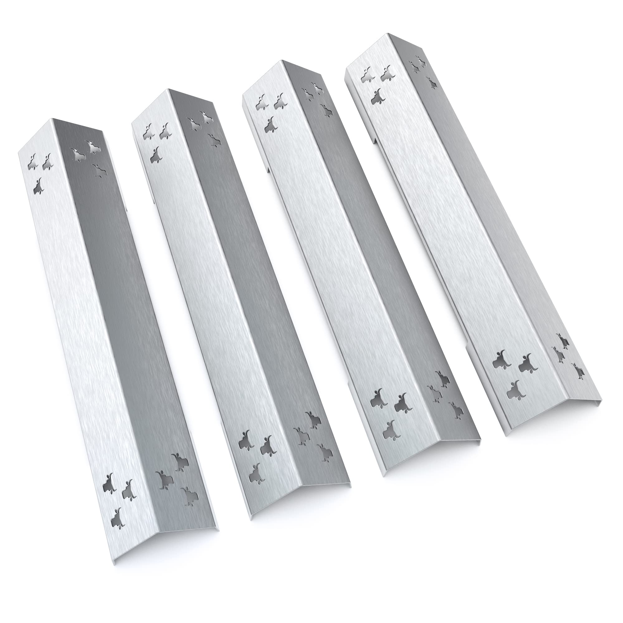tuning-art WHGA3 Gasgrill Warmhalterost & Brennerabdeckung Set | Kompatibel mit Rösle Videro G4, G4-S | Rostfreier Edelstahl | Passgenau | Spülmaschinen geeignet