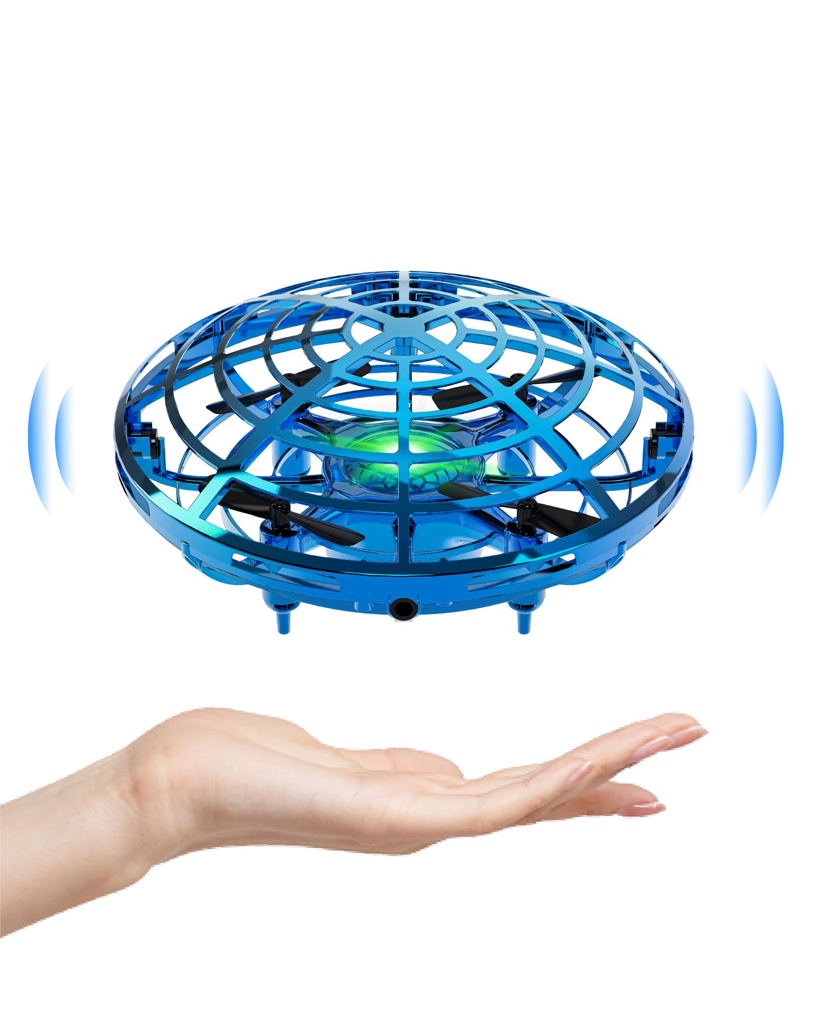 Kiztoys Mini Drohne für Kinder, UFO Fliegender Ball, Infrarot Induktion handgesteuertes Flugspielzeug, Geschenk für Jungen und Mädchen 6 7 8 9 10+ Jahre