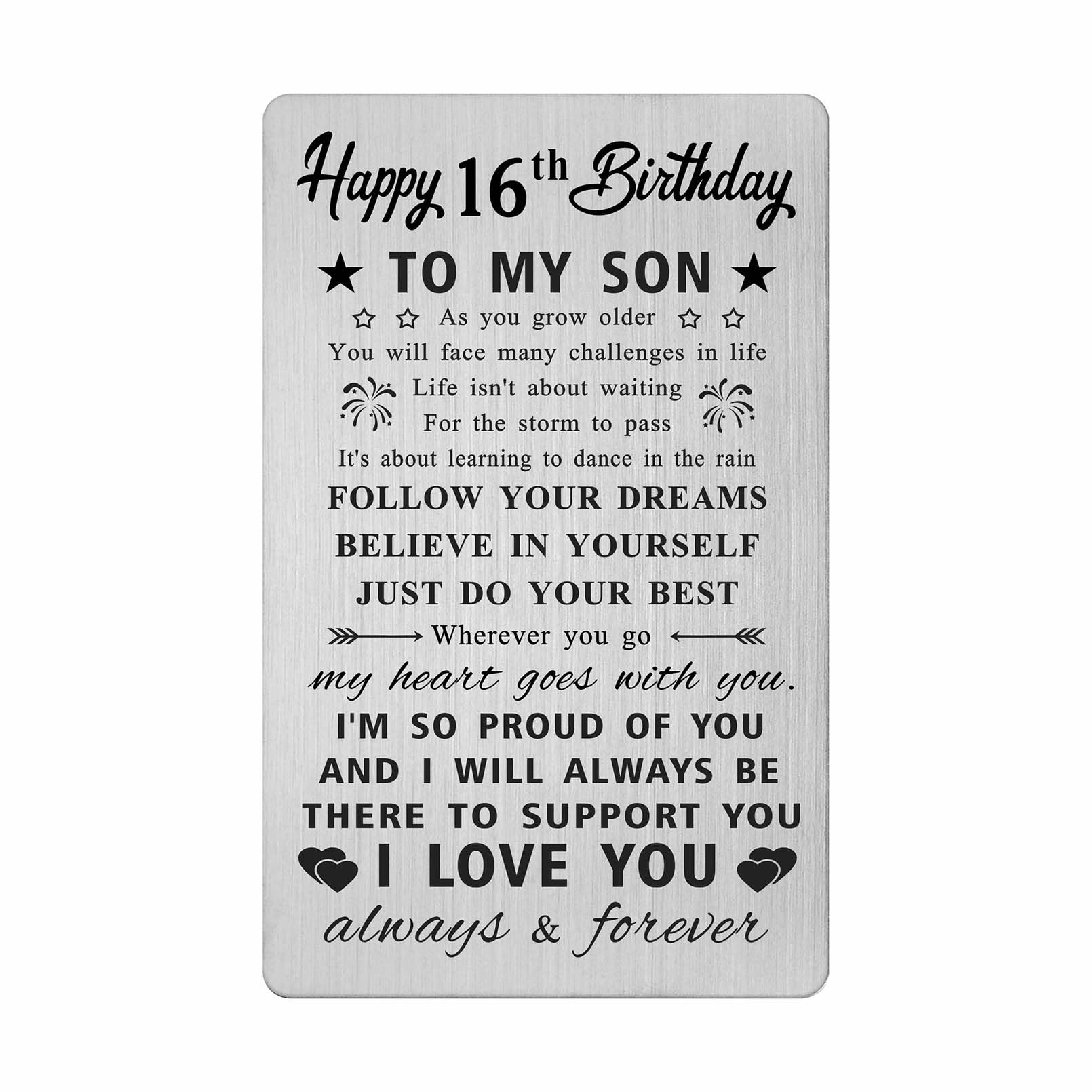 16th Birthday Card Son / Happy 16th Birthday Son / For Him Born In 2009 - Foto 6