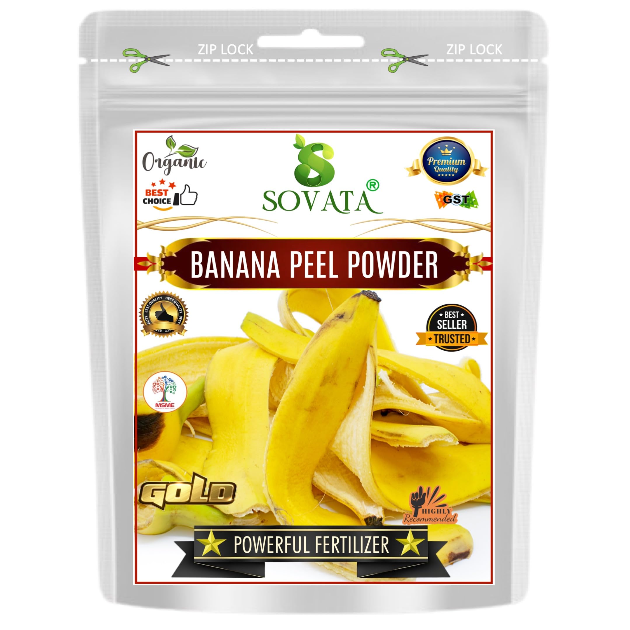 Sovata® Banana Peel Powder, Essential Powerful Organic Fertilizer for Overall Healthy Growth of All Plants. (400 gm) (B0D8HTPJSN) Amazon Price History, Amazon Price Tracker