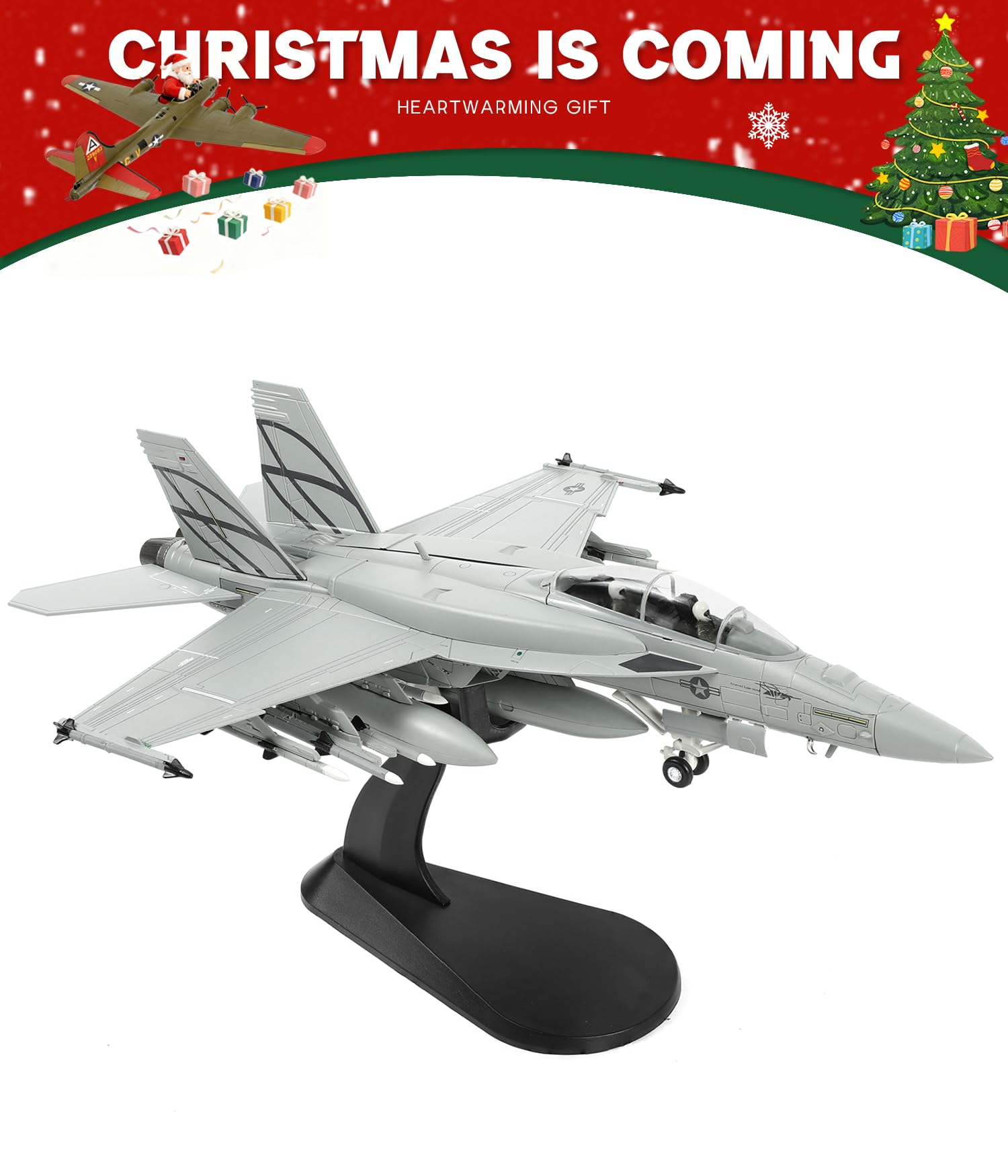 Amazon.com: NUOTIE 1/72 F/A-18F Ultimate Hornet Diecast Alloy