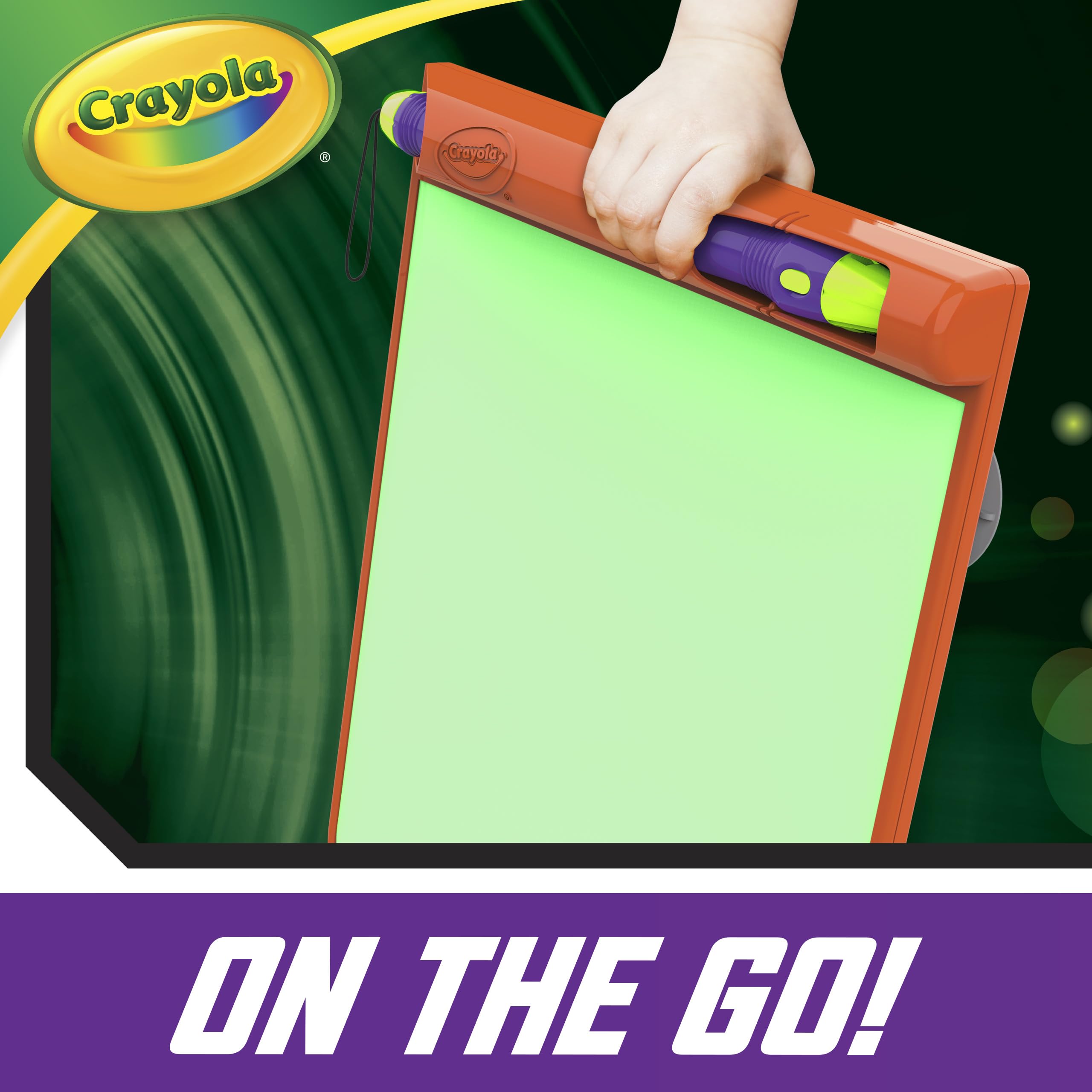 Crayola - Travel Glow Art Studio, Lavagna Luminosa, Gioco e Regalo per bambini, da 6 anni