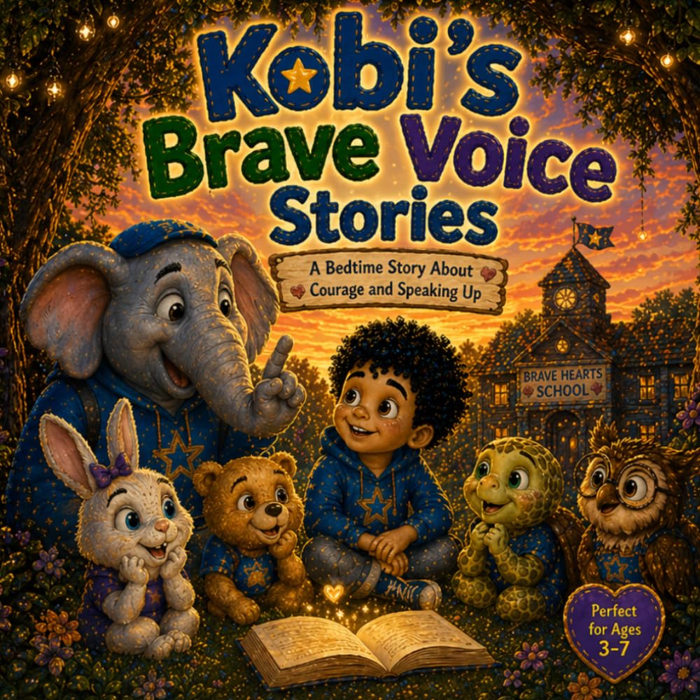 Kobi’s Brave Voice Stories: 5 Bedtime Stories About Courage, Kindness, Speaking Up, Boundaries and Self-Confidence for Kids Ages 3–7