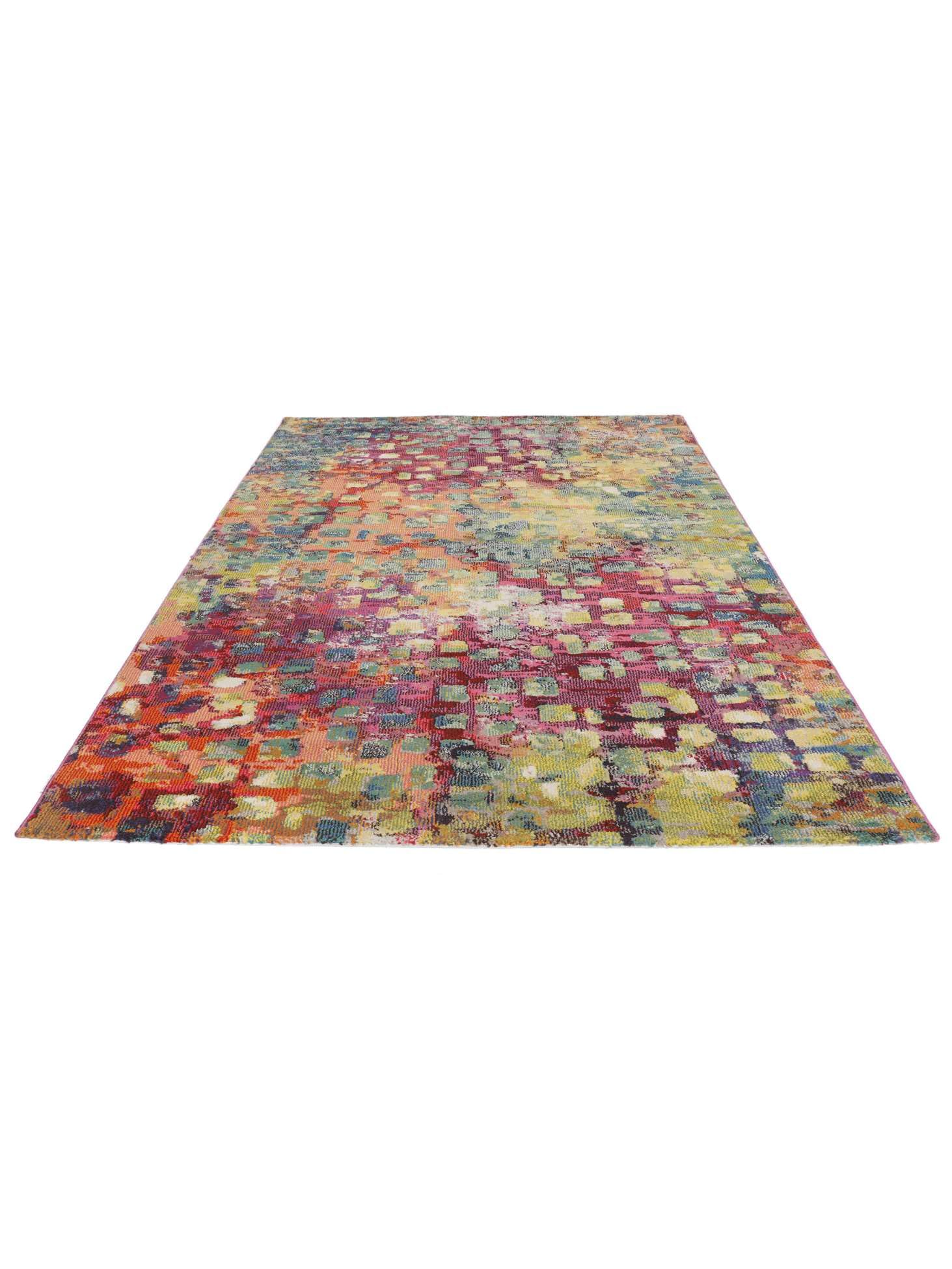 RugVista Davina, Tapis, Modernes, 133 x 190 cm, Rectangulaire, Poil Moyen, Salle de séjour, à Manger, Chambre, Cuisine, Nettoyage Sec Seulement, Multicolore