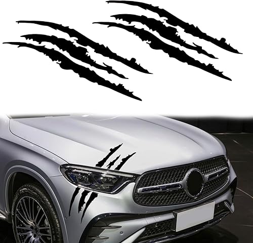 2 calcomanías reflectantes para automóvil, marcas de arañazos y faros delanteros, calcomanías impermeables, calcomanías reflectantes para faros