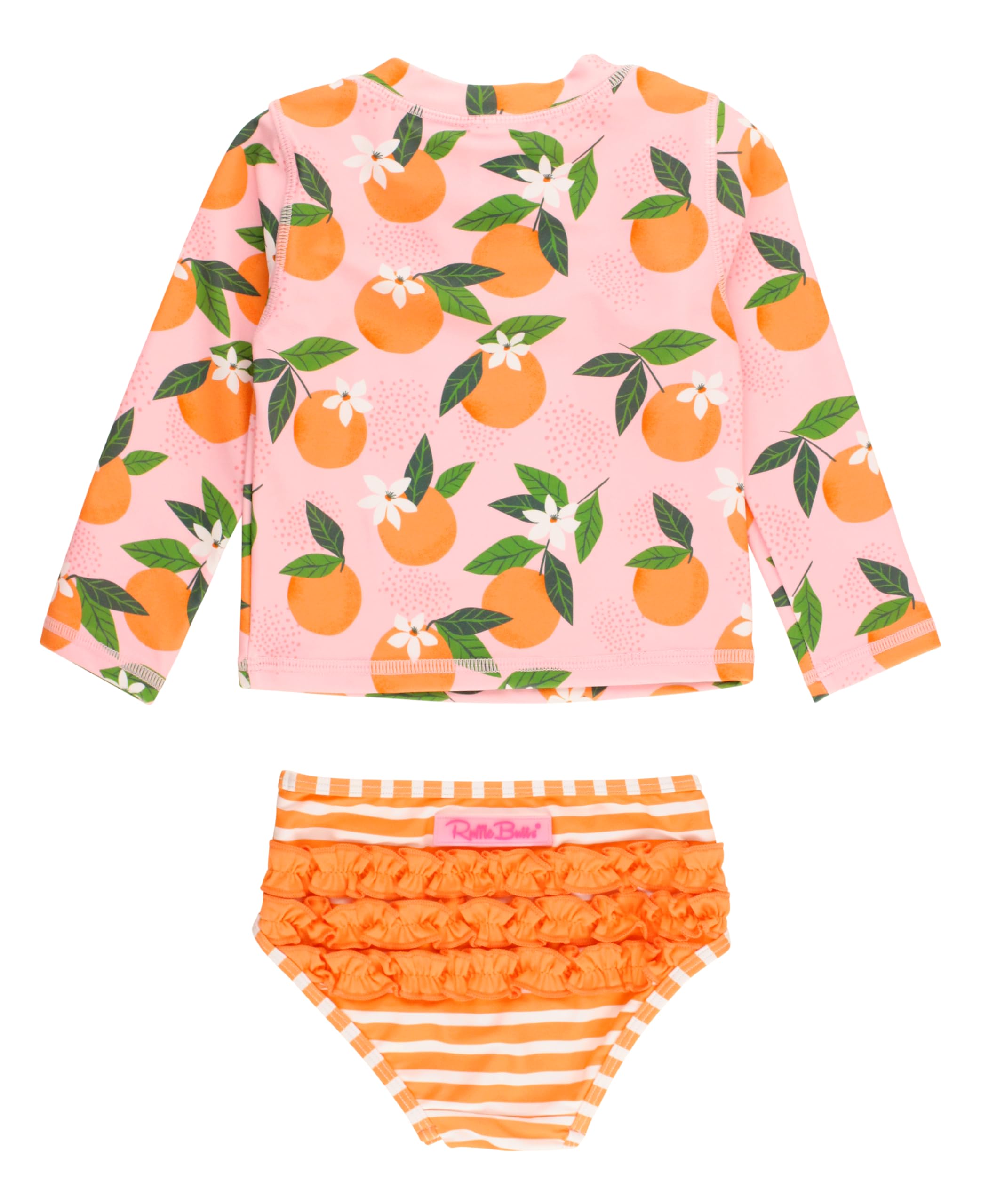 Orange You The Sweetest Long Sleeve One Piece Rash Guard Swimsuit main image 0