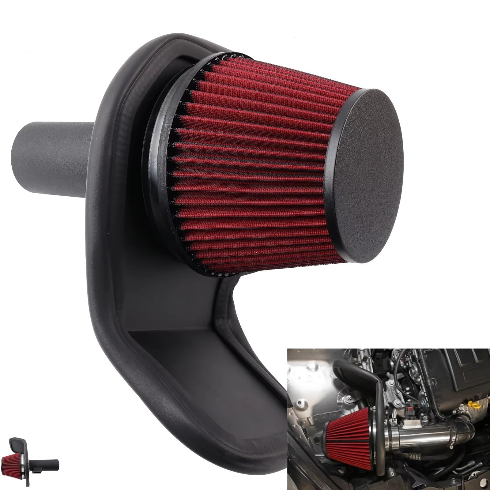 Compatible Con Chevrolet Para Cruze 2011 2012 2013 2014 2015 1.4L Para Turbo Car Kit De Tubo De Entrada De Aire Frío Con Filtro Seco Aire Frío Turbo Filtro Kit