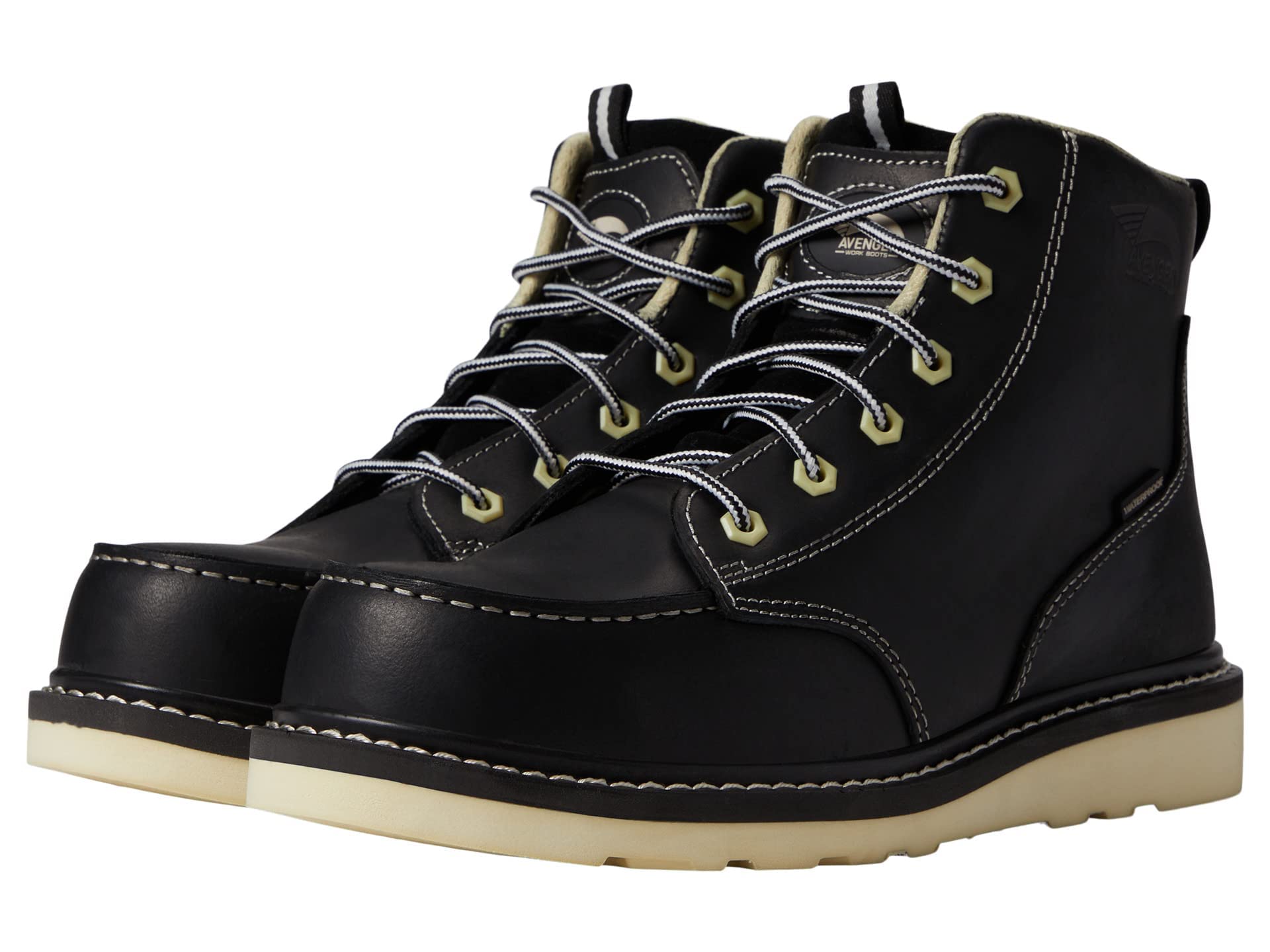 Avenger Work Boots Men's Above Ankle Construction Boot, 6W 