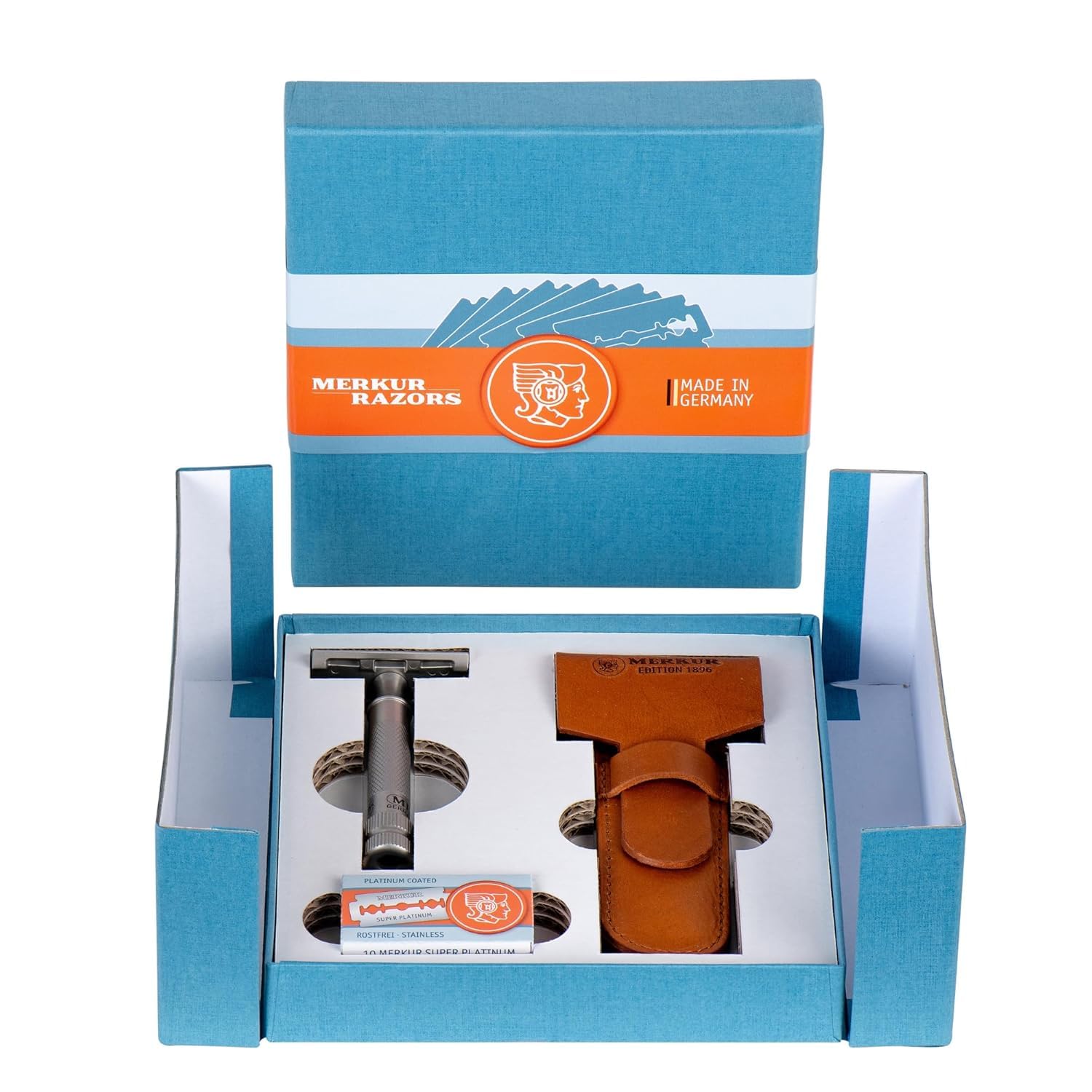 Amazon.com: MERKUR Stainless Steel Safety Razor Set 34 INOX