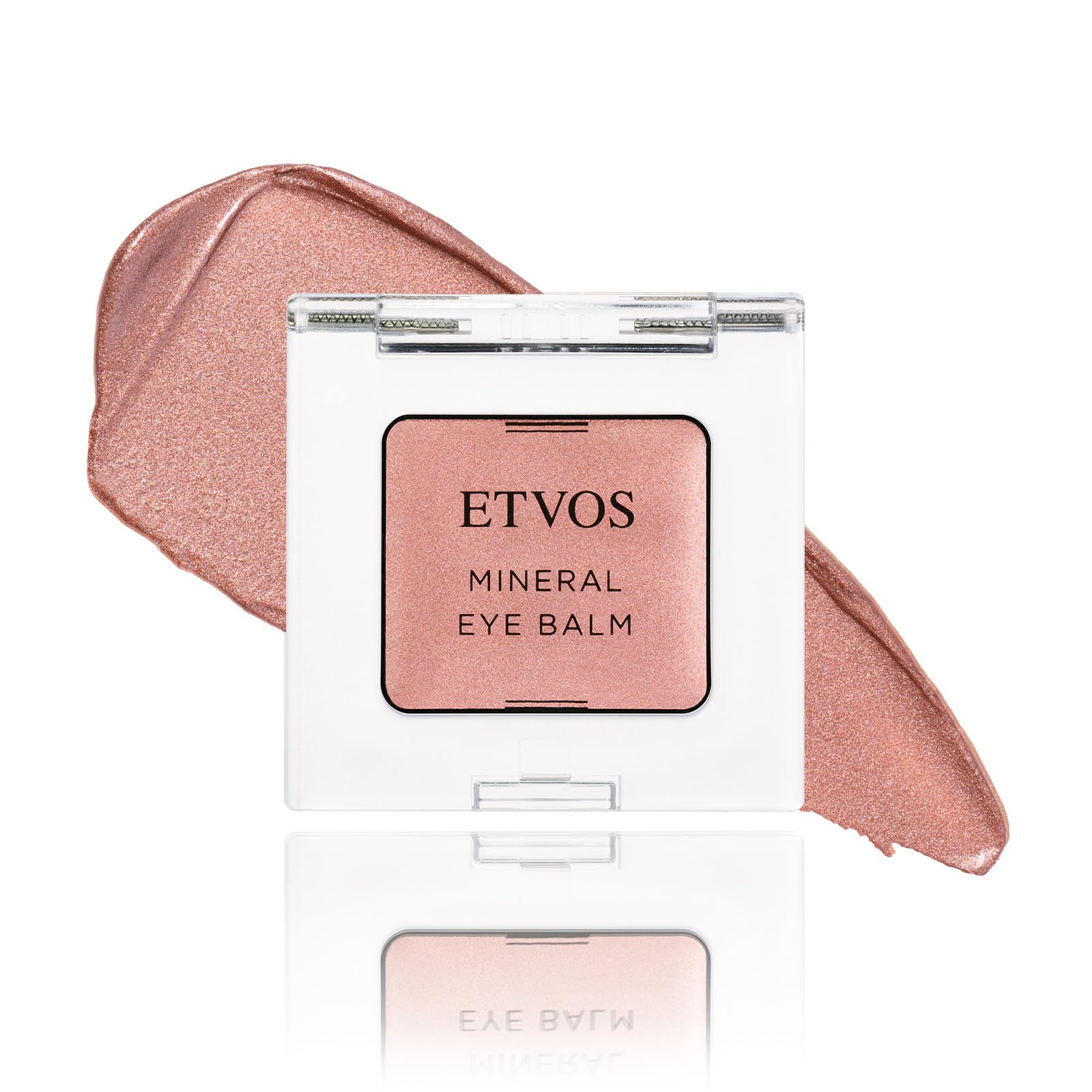ETVOS Mineral Eye Balm #Pink Fizz (Eyeshadow, Cream Shadow, Sensitive Skin, Dullness, Dryness, Pearl, Glossy, Sodium Hyaluronate, Multi-Cosmetic, Soap Off)