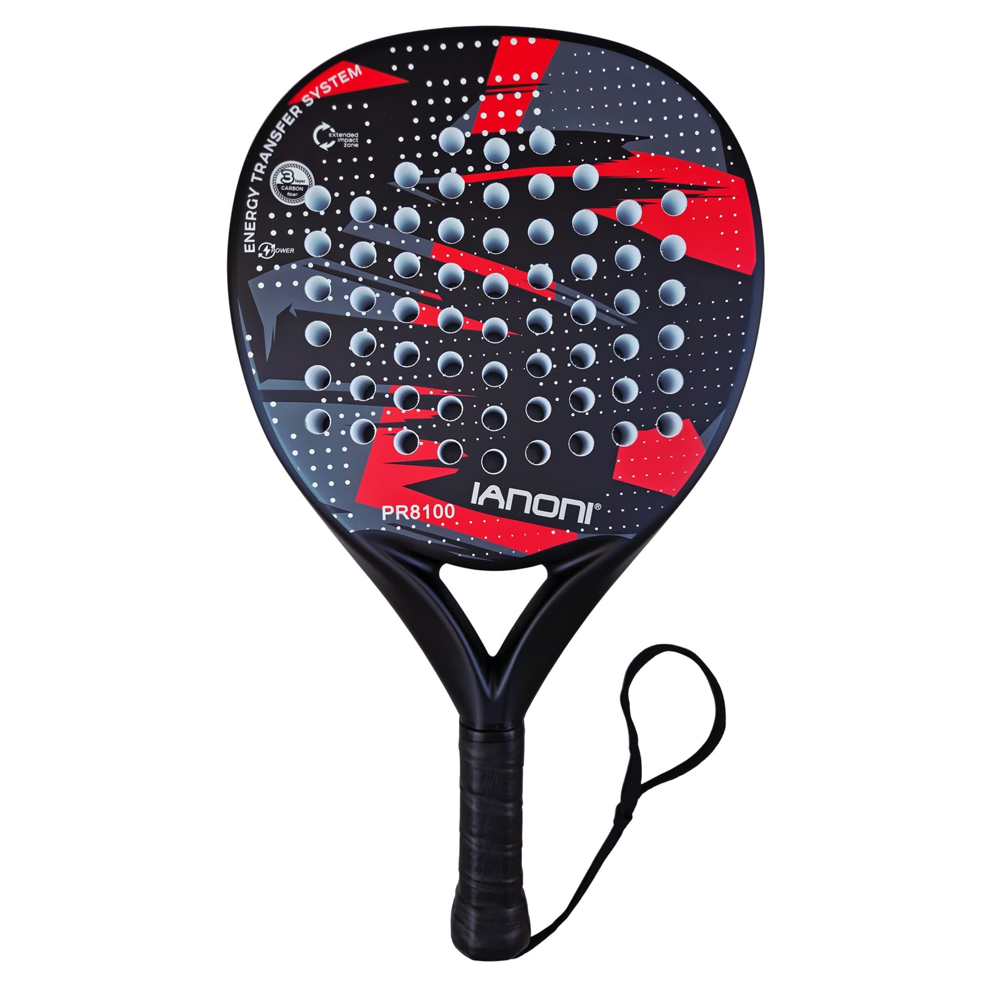 ianoni Racchette da padel Starter Set – 2 racchette + 3 palline Pro Padel – principianti e giocatori intermedi