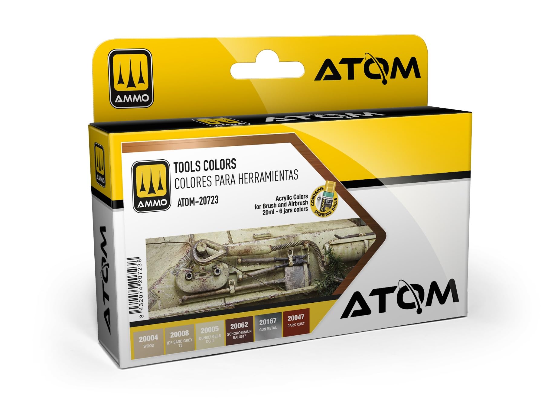 Amazon.com: Mig Jimenez AMMO ATOM Tools colors Set, 6 x 20ml