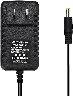 MOLSHINE (6.6ft Cable) 12V AC DC Adapter Compatible DYMO 1758460 LabelManager 260P LM-260P (1754490) 280 LM-280 (1815990) 360D LM-360D (1754488) 420P LM-420P (1768815) Power Supply Rapid Charger
