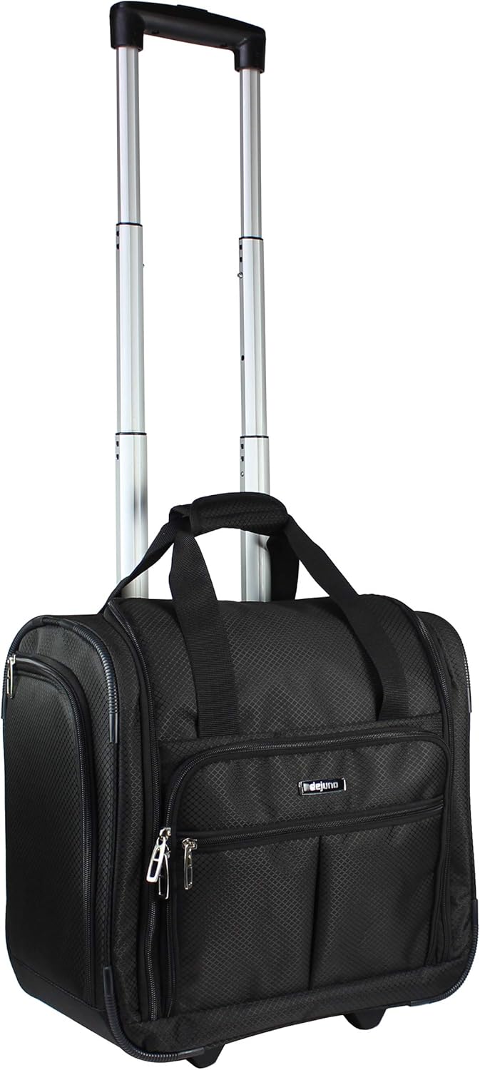 Dejuno Lightweight Underseat 15-Inch Carry-On Rolling Luggage