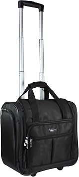 Dejuno Lightweight Underseat 15-Inch Carry-On Rolling Luggage