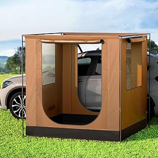 Weisshorn Pop Up Beach Tent, SUV Car Camping Tents Portable Side Awning Shade Shelter, Easy Instant Setup Privacy Change R...