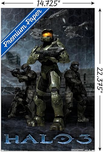 Miniatura 3 de Trends International Halo 3 - Póster de pared Master Chief, 14.725 x 22.375 pulgadas, versión premium sin marco