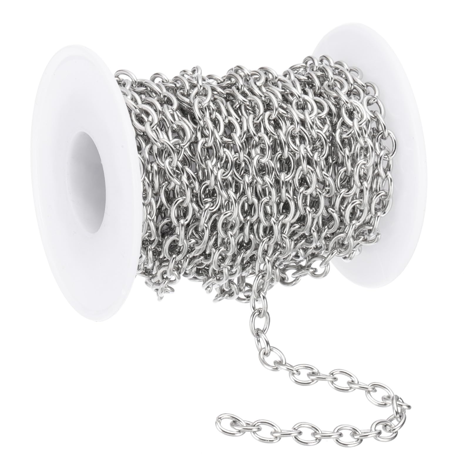 PATIKIL 16.4Ft 304 Stainless Steel Cable Link Chains