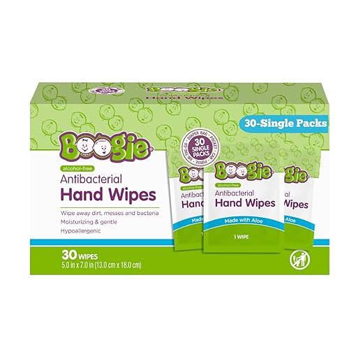 Miniatura 13 de Boogie Toallitas antibacterianas de Boogie, sin alcohol, aloe hipoalergénico e hidratante, para niños y adultos, 100 toallitas en total