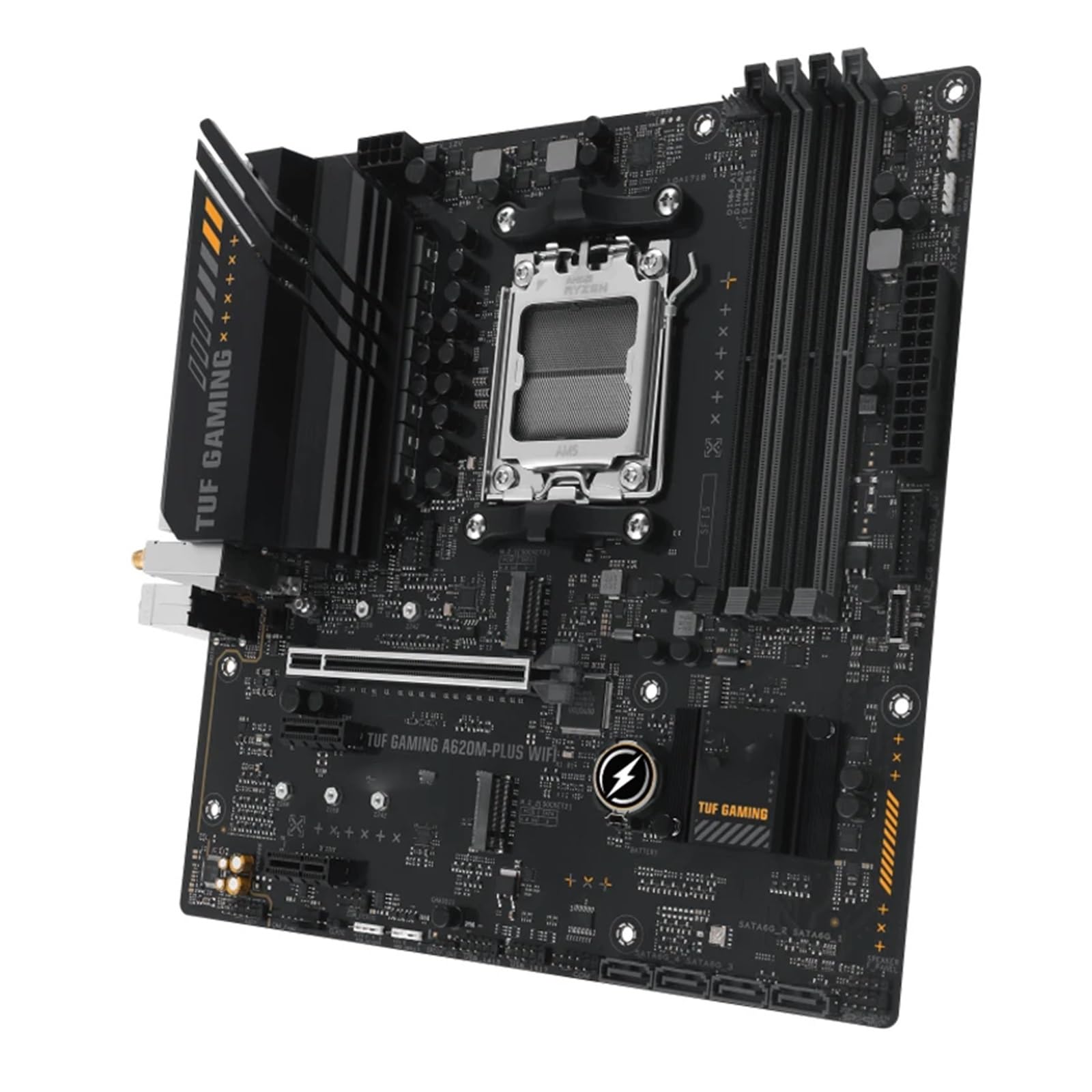 Carte mère Fit for ASUS TUF Gaming A620M-PLUS WiFi AM5 Ryzen 7000 Carte mère Gaming MicroATX DDR5 PCIe 4.0, 2 emplacements M., LAN,5 GB, Wi-FI 6, HDMI