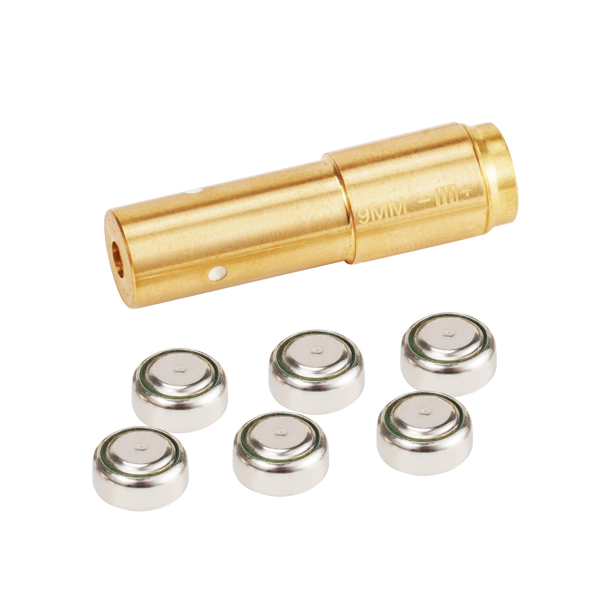 Besrilien Bore Sight Laser 9 MM Bore Sighter Laser Sight with 6 Batteries