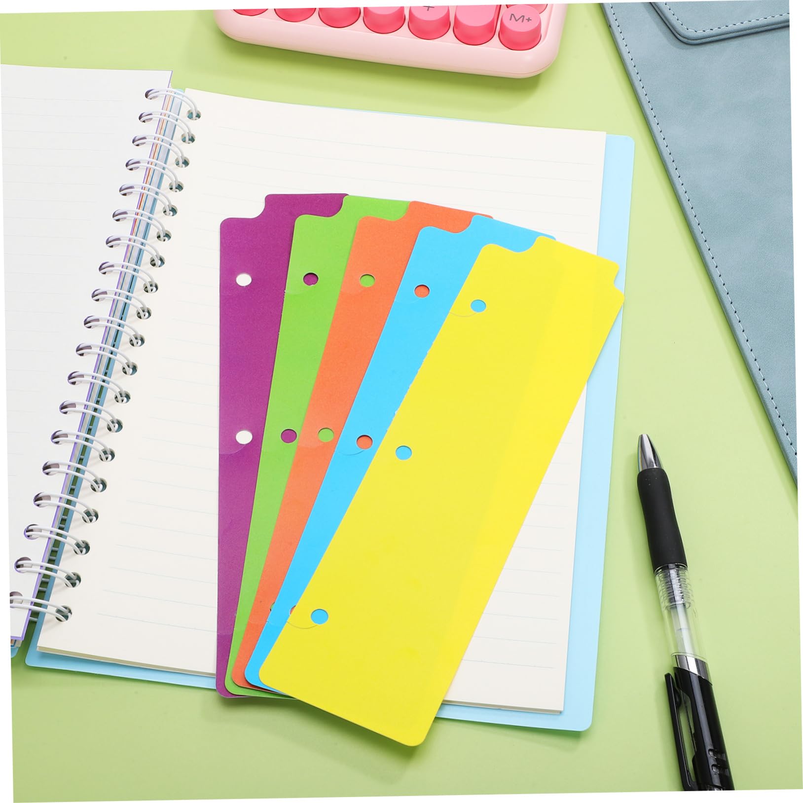 ARTIBETTER 12 Set 12 Set Di Segnalibri Per Raccoglitori Quaderni Con Linguette Divisori Rimovibili Divisori Per Indice Divisori Per Linguette Diari Raccoglitori A Fogli 5 pezzi * 12
