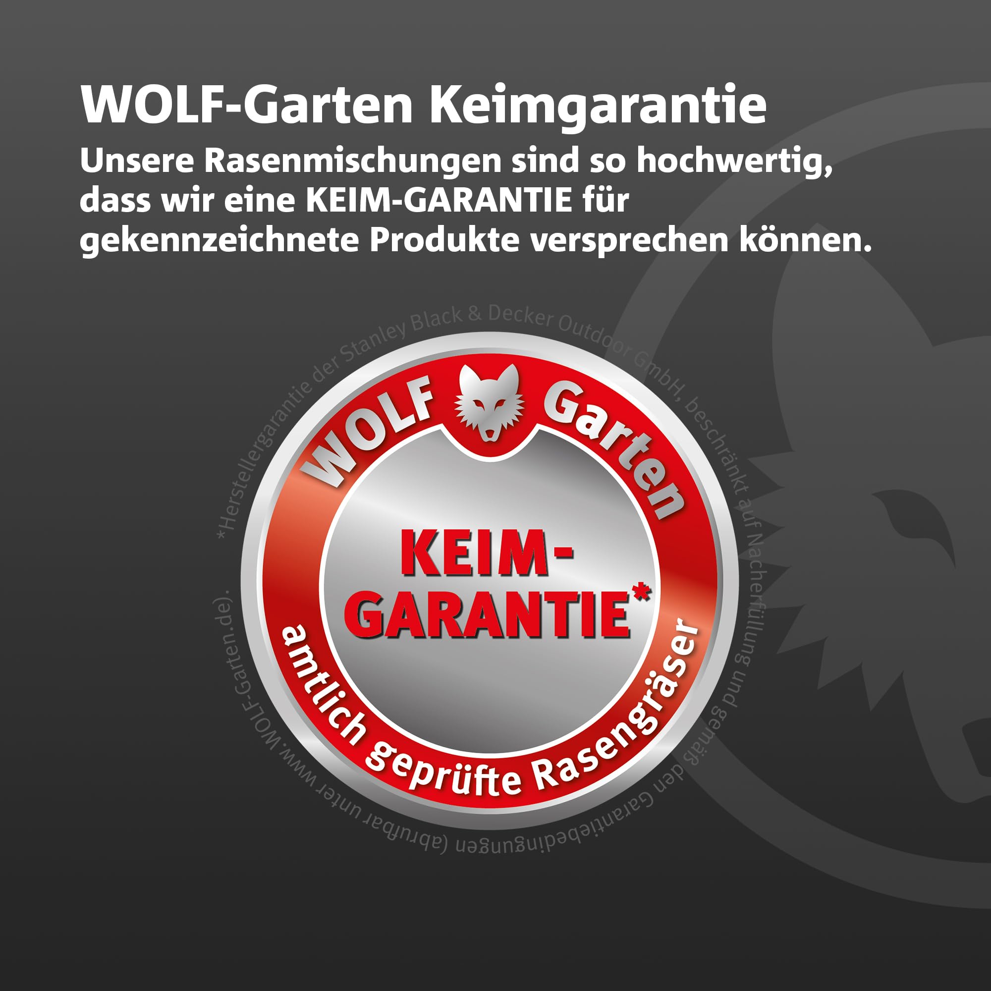 WOLF-Garten „Schatten & Sonne“ Premium-Rasen LP 50 (für 50 m², sehr hohe Dichte mit ca. 100.000 Trieben/m2, besonders strapazierfähig, hohe Schattenverträglichkeit, 1kg Faltschachtel) 3820031