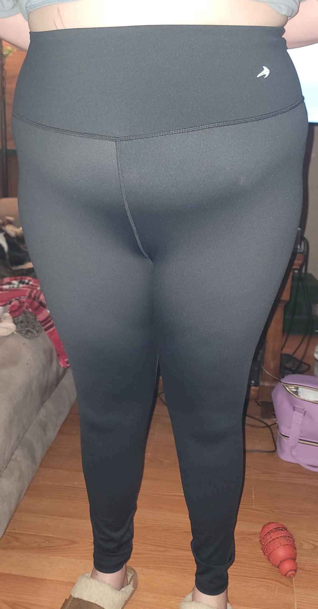 Women's Compression Leggings Super High Waist - Carbon Gray