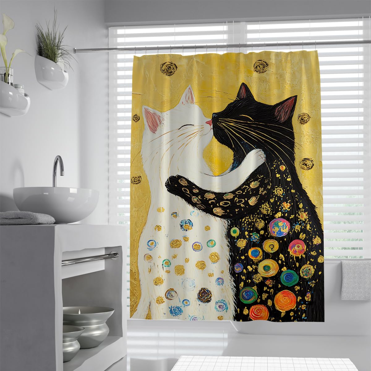 Eucalyptus Leaves Shower Curtain Set 180x180 Spring Botanical Plants Watercolor Leaves Bathroom Curtains Bathtub Stall Home Decor Waterproof Fabric