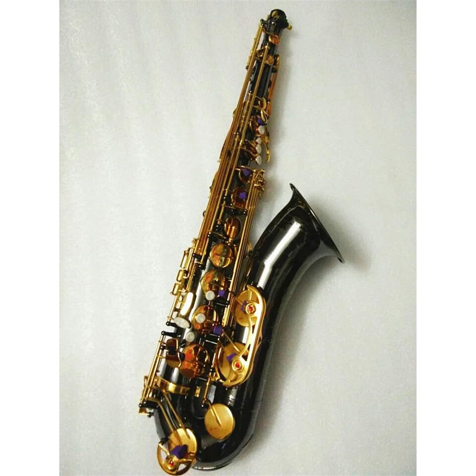 Saksofon Tenorowy Najlepszy Czarny Nikiel Złoty Saksofon W Instrumentach Muzycznych B Flat Tune Profesjonalne Wykonanie profesjonalny Saksofon