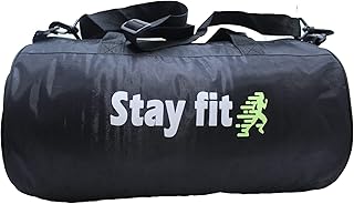 شنطة رياضية L مع جيب للاحذية لصالة الالعاب الرياضية والعمل من ام دي, أسود، البوليستر