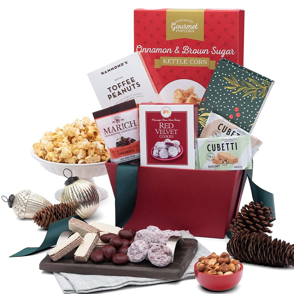 Amazon.com : A Taste Of Christmas Basket Gift : Gourmet Snacks And Hors