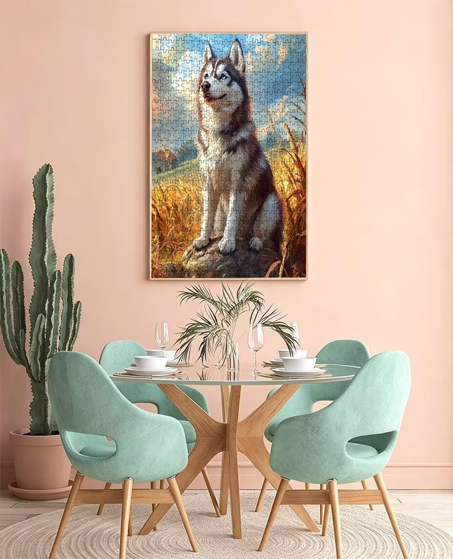 Puzzle 3000 Teile, Reisfeld Hund Puzzle Erwachsene 3000, Klassische Puzzles, Geschicklichkeitsspiel, Puzzlespiele für Die Ganze Familie, Mit Verpackung, Dekoration Puzzles Geschenke BXHZW3-201