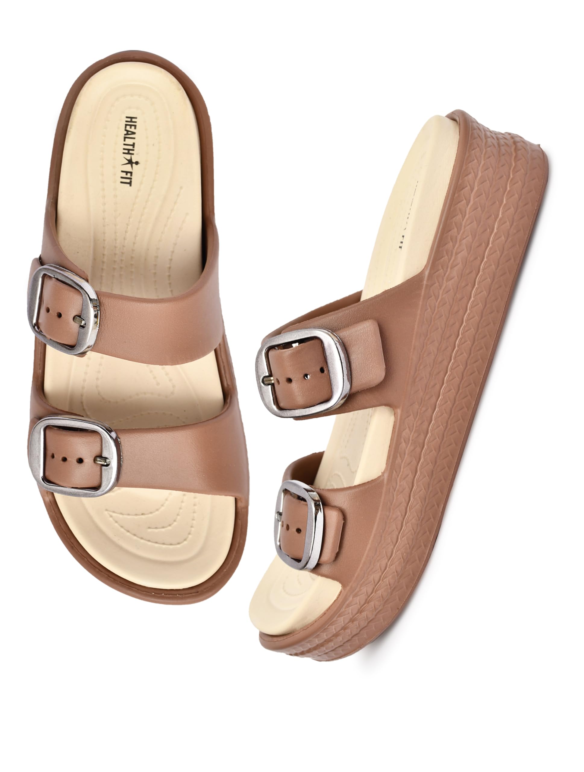 SUPER SOFT Comfortable with Adjustable Strap Flip-Flops Women's & Girl's Cushioned |Waterproof Anti Skid & Lightweight OUT Door & IN Door Slipper BBINDIGO2-image-33