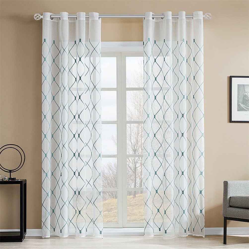 curtain rod 36-72 inch,1 inch Decorative,Matte Silver Twisted Cage Finial