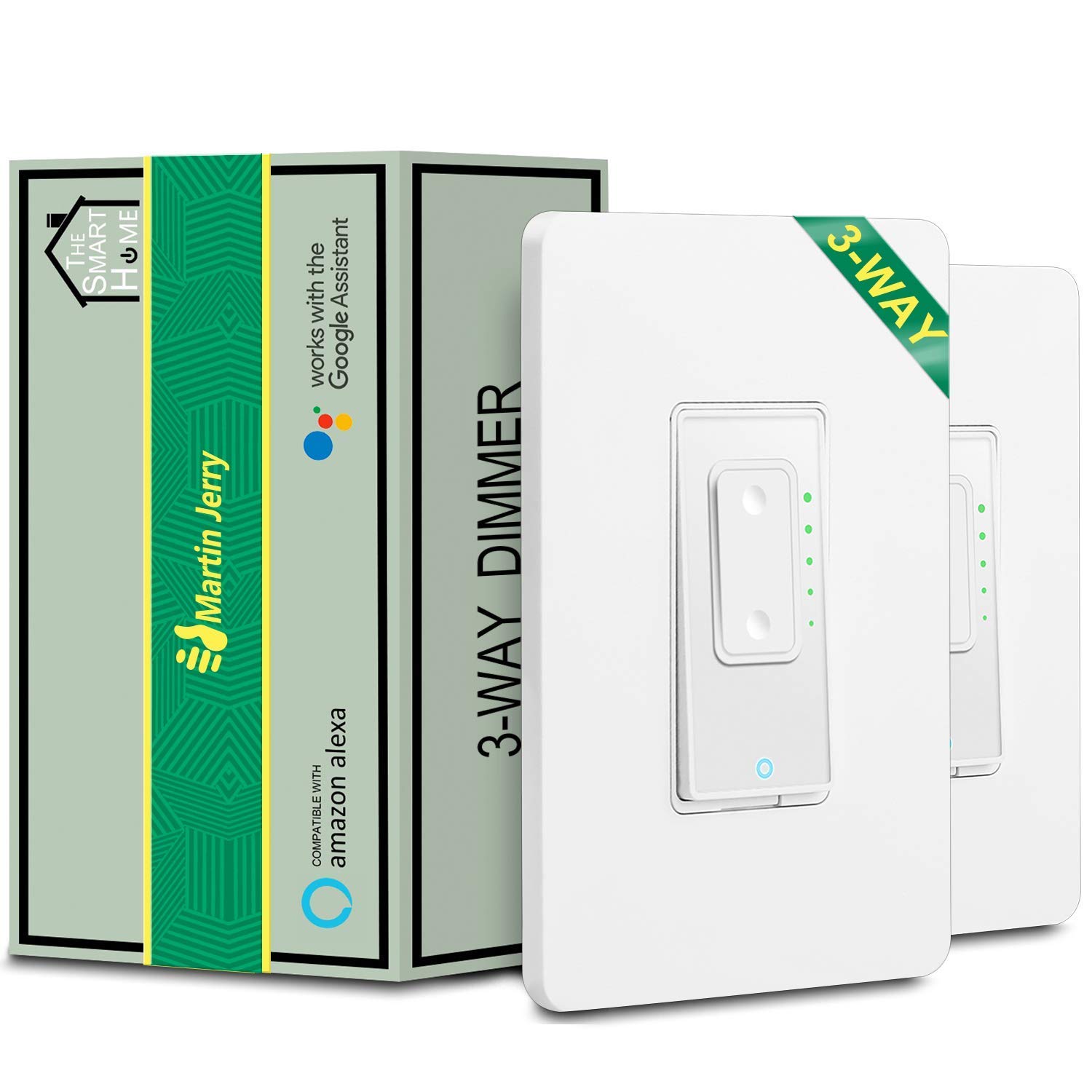 4 Way Smart dimmer Switch kit by Martin Jerry | one Master + Two add-on | 4-Way Solution to dim LED Lights at Three Different Locations