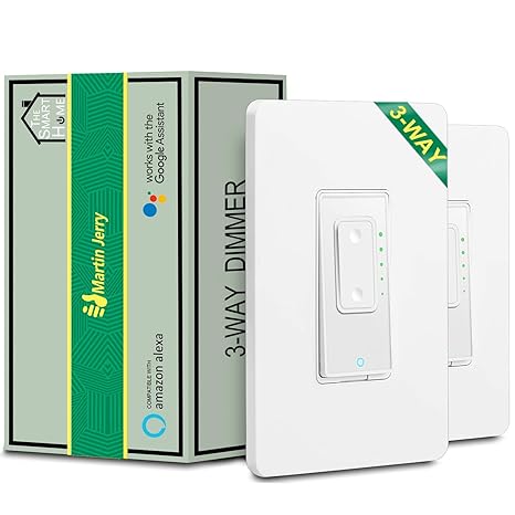 4 Way Smart dimmer Switch kit by Martin Jerry | one Master + Two add-on | 4-Way Solution to dim LED Lights at Three Different Locations