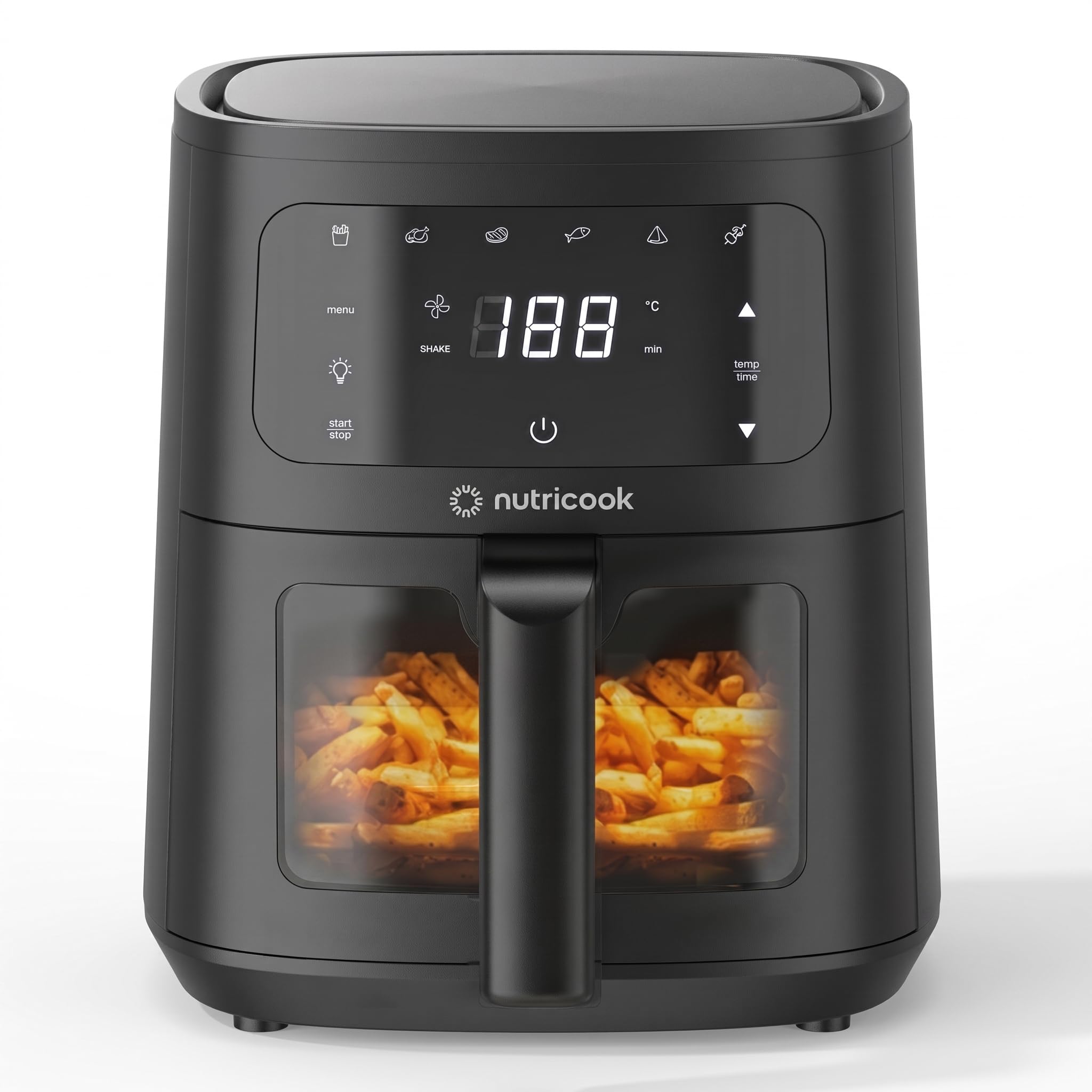Nutricook 4.5L Air Fryer Essential, 2026 New Launch, 100% Toxin-Free Ceramic Coating - No PTFE, PFAS, PFOA or Microplastics, Clear Window, 1300W, 6 Cooking Programs, 2-Year Warranty-image-41