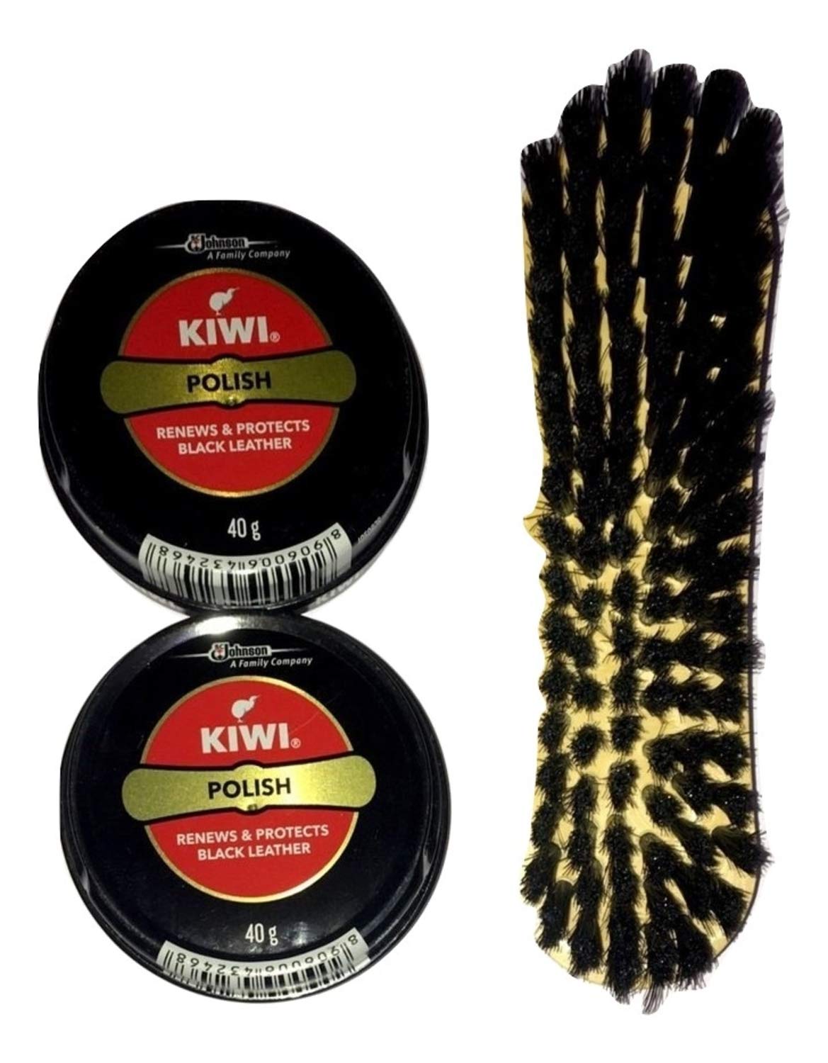 Kiwi Shoe Polish Paste Black(2) 0.2 fl oz with Kiwi Leather Shine Brush (B07SH49PYW) Amazon Price History, Amazon Price Tracker